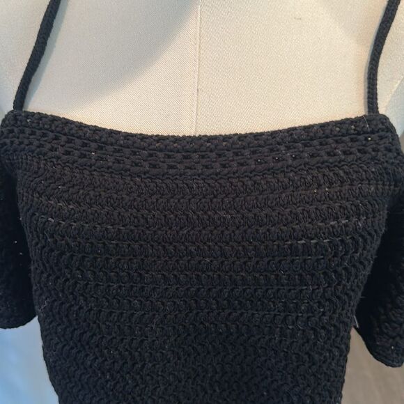 VINCE Open Shoulder Organic Cotton Crochet Tank New! - Picture 8 of 13